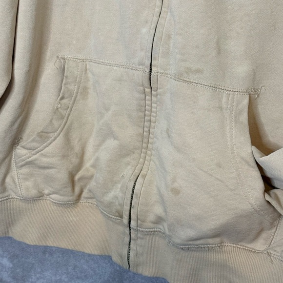 Vintage Y2K Circle of Life Death or Glory / Play On Rhinestone Thrashed Hoodie L - Picture 4 of 12